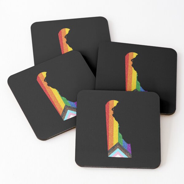 Item preview, Delaware Progress Pride Flag - LGBTQ Rainbow Flag designed and sold by shaggylocks.