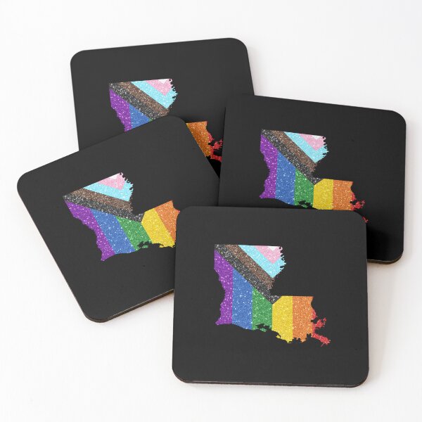 Item preview, Louisiana Progress Pride Flag - LGBTQ Rainbow Flag designed and sold by shaggylocks.