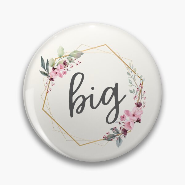 Item preview, Big Sis - Floral - Cute Gift for Your Big Sister  designed and sold by patternjp.