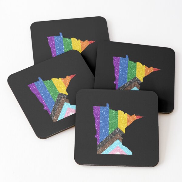 Item preview, Minnesota Progress Pride Flag - LGBTQ Rainbow Flag designed and sold by shaggylocks.