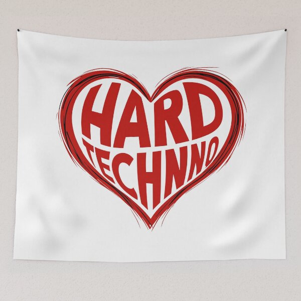 Item preview, I love Hard Techno badge. designed and sold by paulo silveira.