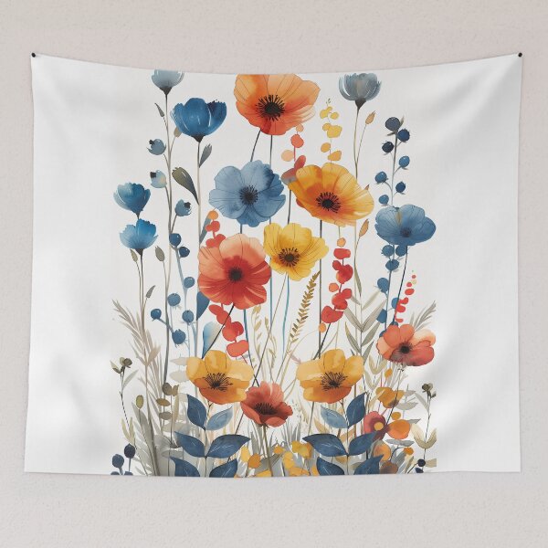 Item preview, Wildflower turmeric watercolor designed and sold by Rockwpapart.