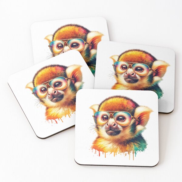 Item preview, Watercolor Spider Monkey Wearing Sunglasses designed and sold by TheAnimalZ00.