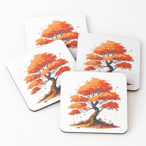 Item preview, A Vibrant Cartoon Maple Tree designed and sold by OrenCat.