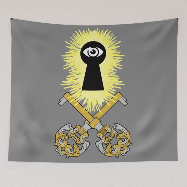 Item preview, Crossed Keys Jolly Roger (Grey) designed and sold by MurpheusTech.