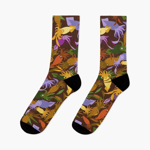 Item preview, Sea of Squids (Espresso colourway) designed and sold by Kererū Brewing.