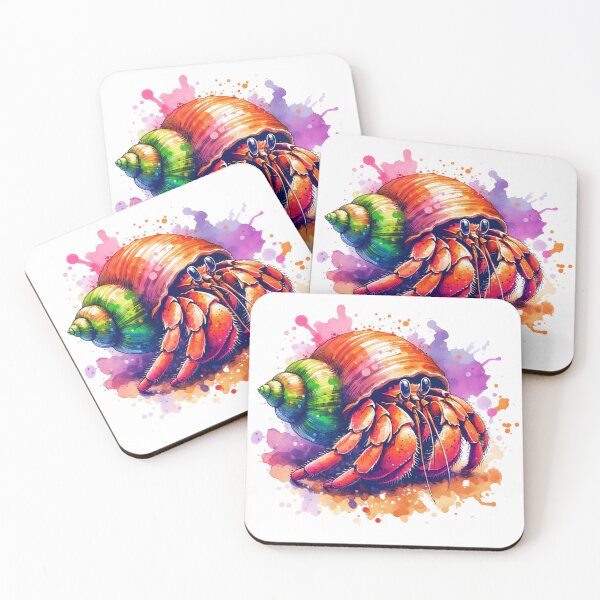 Item preview, Watercolor Hermit Crab designed and sold by TheAnimalZ00.