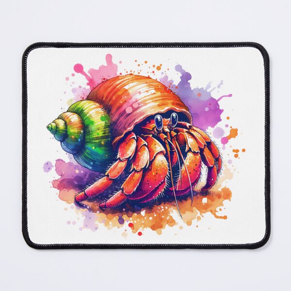 Item preview, Watercolor Hermit Crab designed and sold by TheAnimalZ00.