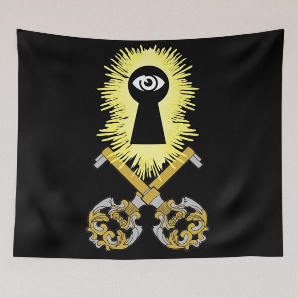 Item preview, Crossed Keys Jolly Roger (Black) designed and sold by MurpheusTech.