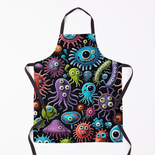 Item preview, Funny Microbes And Bacteria Pattern designed and sold by TheArtOfPat.