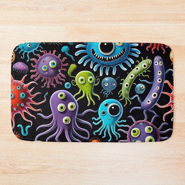 Item preview, Funny Microbes And Bacteria Pattern designed and sold by TheArtOfPat.