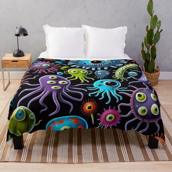 Item preview, Funny Microbes And Bacteria Pattern designed and sold by TheArtOfPat.