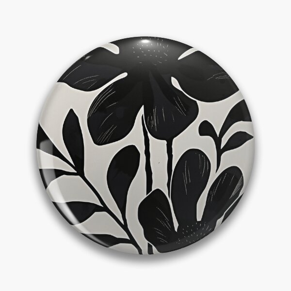Item preview, Black abstract botanical art designed and sold by Rockwpapart.