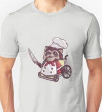 Overcooked Wheelchair Raccoon Chef Unisex T-Shirt