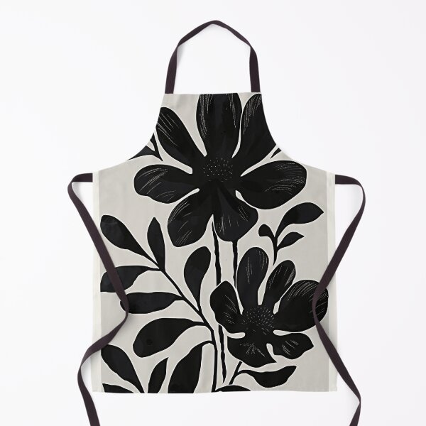 Item preview, Black abstract botanical art designed and sold by Rockwpapart.