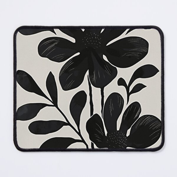 Item preview, Black abstract botanical art designed and sold by Rockwpapart.