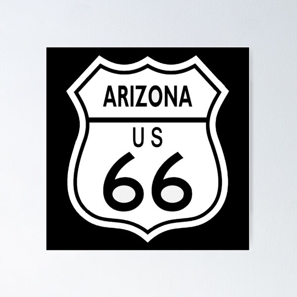 Item preview, route 66 traffic sign, arizona designed and sold by Numbers-Art.