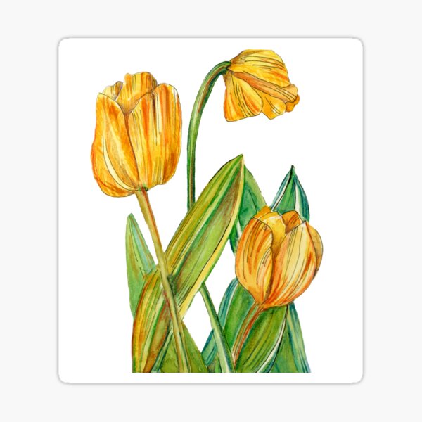 Vista previa del artículo con la obra «patrón "Tulipanes amarillos con naranja"», diseñado y vendido por Liliana  Donato.