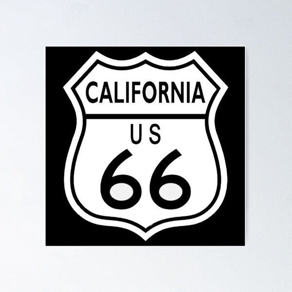 Item preview, route 66 traffic sign, california designed and sold by Numbers-Art.