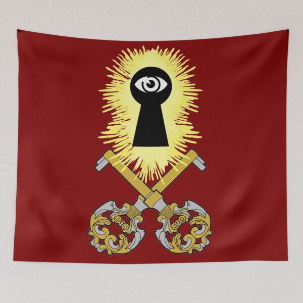 Item preview, Crossed Keys Jolly Roger (Maroon) designed and sold by MurpheusTech.