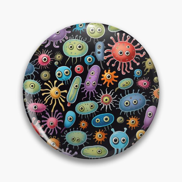 Item preview, Funny Microbes And Bacteria Pattern designed and sold by TheArtOfPat.