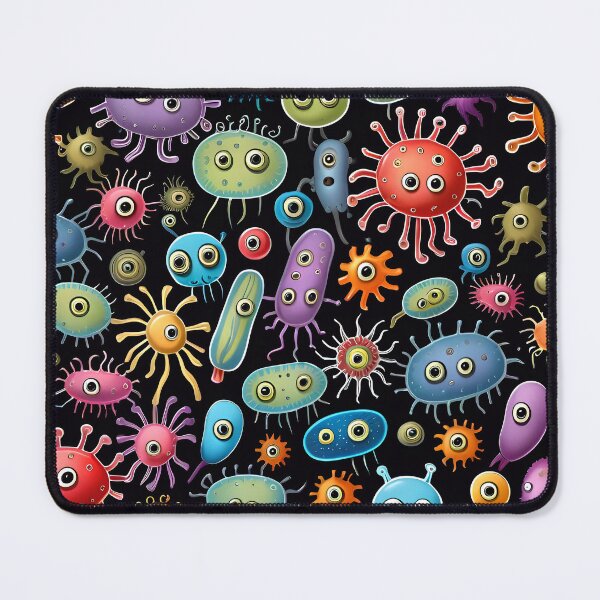 Item preview, Funny Microbes And Bacteria Pattern designed and sold by TheArtOfPat.