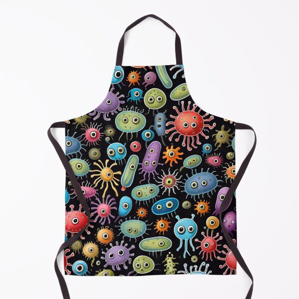 Item preview, Funny Microbes And Bacteria Pattern designed and sold by TheArtOfPat.