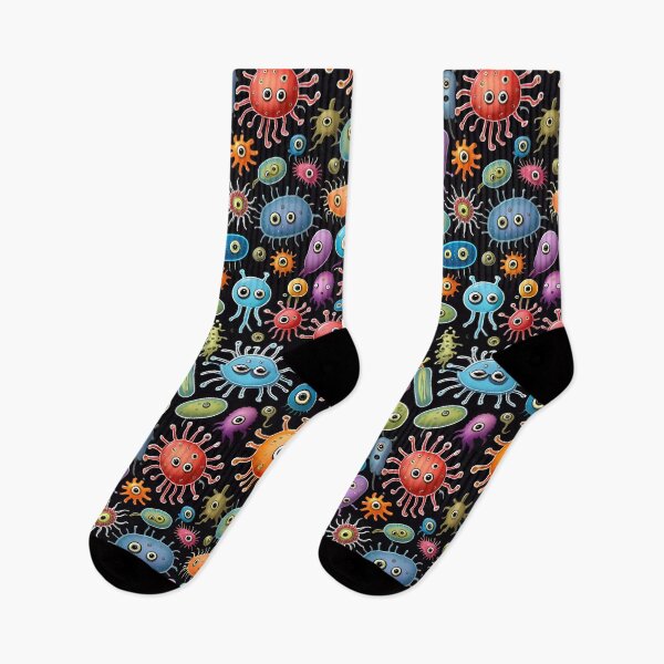 Item preview, Funny Microbes And Bacteria Pattern designed and sold by TheArtOfPat.