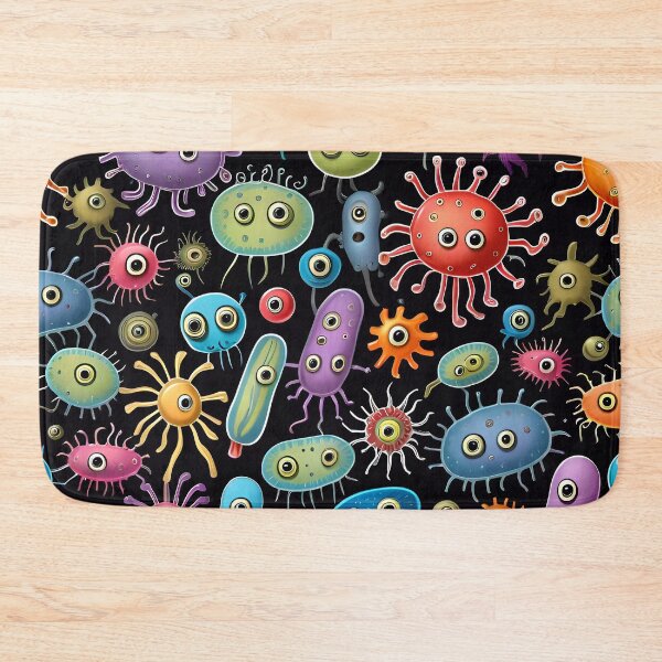 Item preview, Funny Microbes And Bacteria Pattern designed and sold by TheArtOfPat.