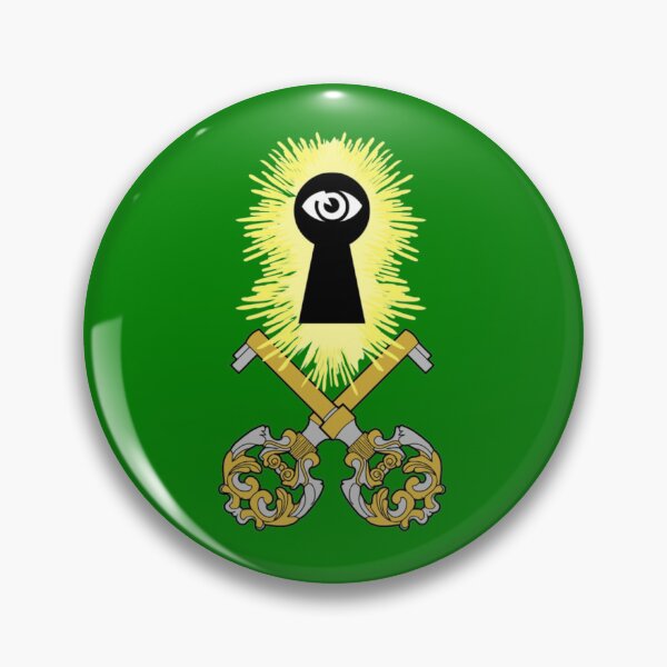 Item preview, Crossed Keys Jolly Roger (Green) designed and sold by MurpheusTech.