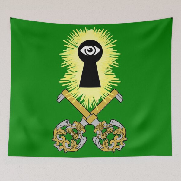 Item preview, Crossed Keys Jolly Roger (Green) designed and sold by MurpheusTech.