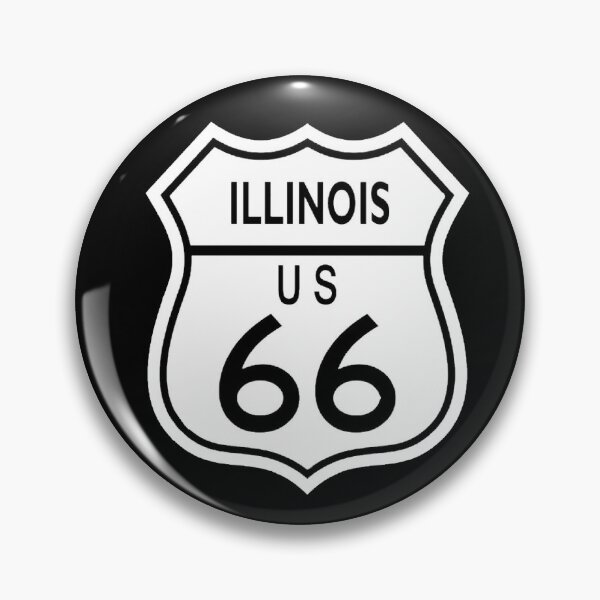 Artikelvorschau, Verkehrsschild Route 66, Illinois entworfen und verkauft von Numbers-Art.