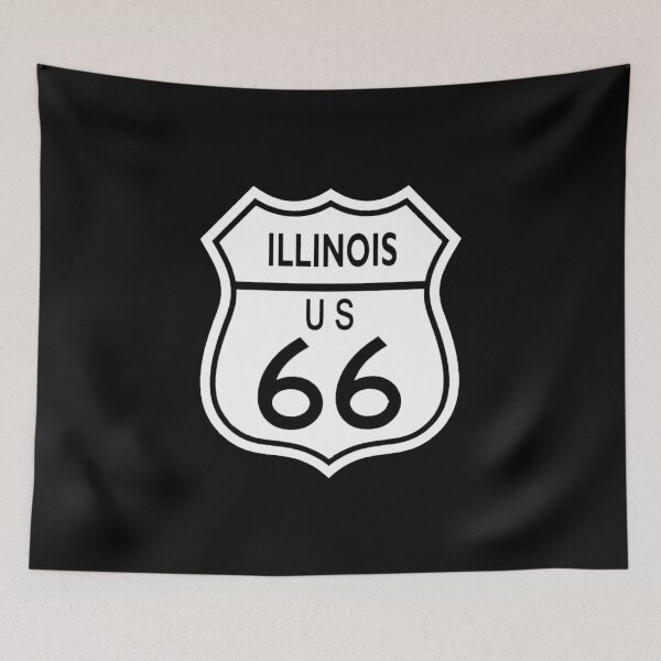 Item preview, route 66 traffic sign, illinois designed and sold by Numbers-Art.