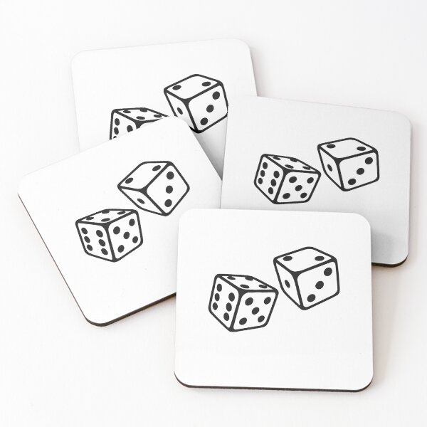 Item preview, Black and white Dice designed and sold by gabberlou.