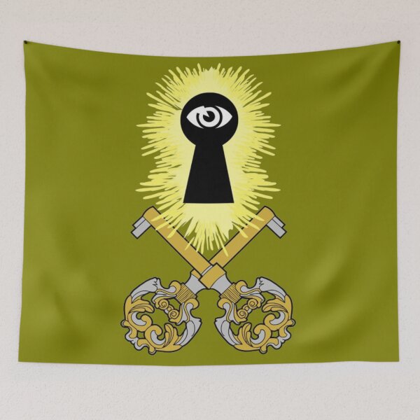 Item preview, Crossed Keys Jolly Roger (Olive) designed and sold by MurpheusTech.