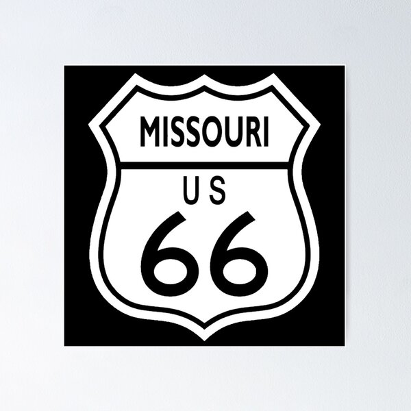 Item preview, route 66 traffic sign, missouri designed and sold by Numbers-Art.