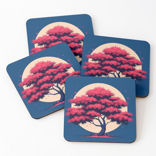 Item preview, Full Moon and Maple Tree designed and sold by OrenCat.