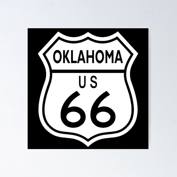 Item preview, route 66 traffic sign, oklahoma designed and sold by Numbers-Art.