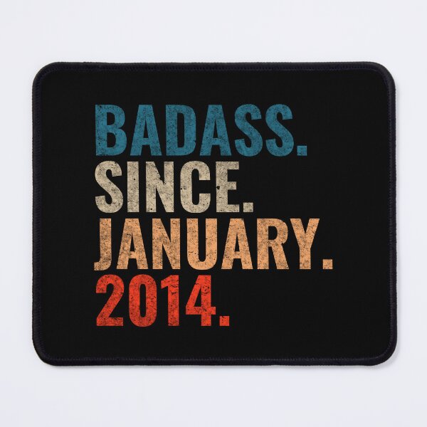 Item preview, Badass since January 2014 Vintage 2014 birthday gift distress design designed and sold by Teelogic.