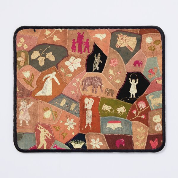 Item preview, Vintage Crazy Quilt Textile Print | Cali Boho | Bossy Cat Home designed and sold by BossyCatHome.