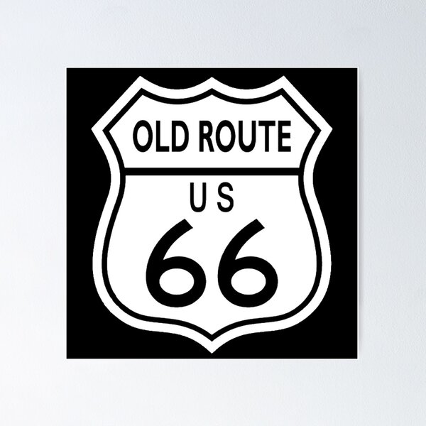 Item preview, route 66 traffic sign, old route designed and sold by Numbers-Art.