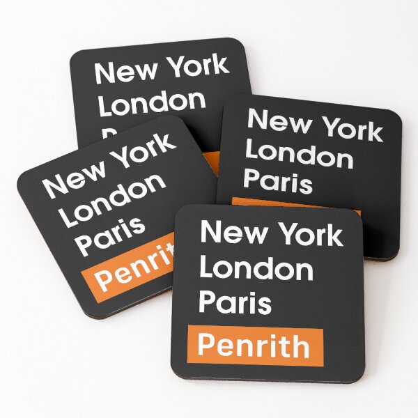 Item preview, New York - London - Paris - Penrith (White Text) designed and sold by Wonderbouy.