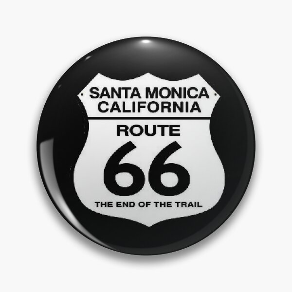 Item preview, route 66 traffic sign, santa monica california designed and sold by Numbers-Art.