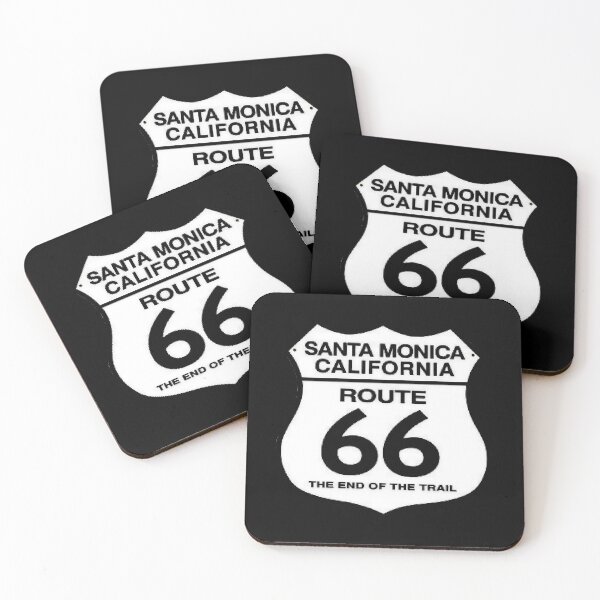 Item preview, route 66 traffic sign, santa monica california designed and sold by Numbers-Art.