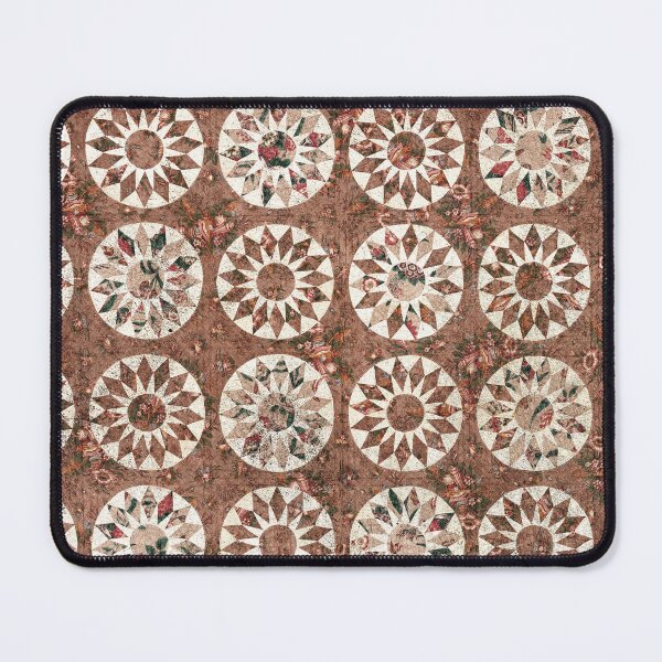 Item preview, Brown Sunburst Quilt Textile Print | Cali Boho | Bossy Cat Home designed and sold by BossyCatHome.