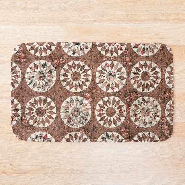 Item preview, Brown Sunburst Quilt Textile Print | Cali Boho | Bossy Cat Home designed and sold by BossyCatHome.