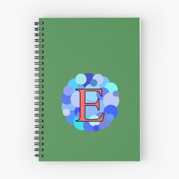 Item preview, Blue Bubbles Upper Case Letter E Monogram designed and sold by MGonline.