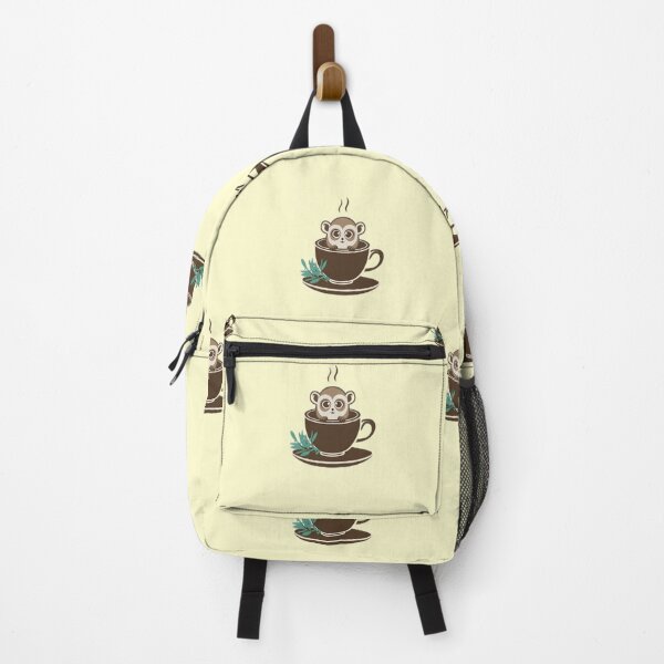 Item preview, Cute Tarsier Drinking Coffee designed and sold by Idea-Artwork.