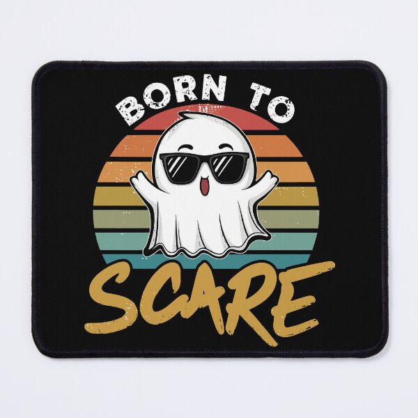 Item preview, Spooky Fun Ghost Born to Scare Vintage Halloween Party designed and sold by Quirky Shirts.