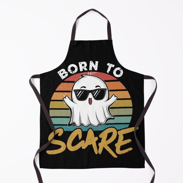 Item preview, Spooky Fun Ghost Born to Scare Vintage Halloween Party designed and sold by Quirky Shirts.